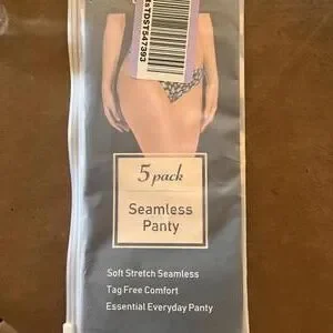 VOENXE 5 Pack Seamless‎ Thong Panty - Soft Stretch Women's Underwear